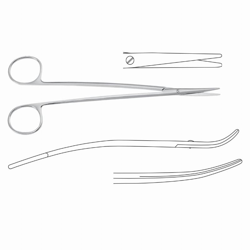 METZENBAUM-FINO Ножиці анатомічні; S-подібні; тупий/тупий; 23,0см. Tontarra Medizintechnik GmbH